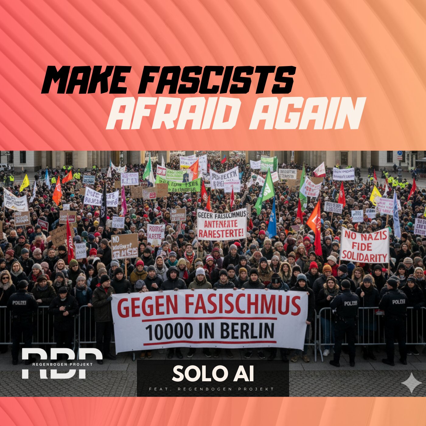 Unsere neue Single „Make Fascists Afraid Again“ ab heute verfügbar!